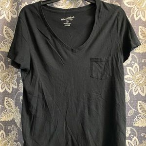 Black V neck top